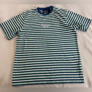 The Hundreds Shirt Mens Youth‎  Medium Stripes Short Sleeve Crew Streetwear